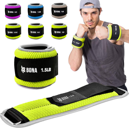 Adjustable Reflective Ankle Weights Set (2-5lbs) - Durable Arm & Leg Weights for Walking, Jogging, Gymnastics - Perfect for Men & Women