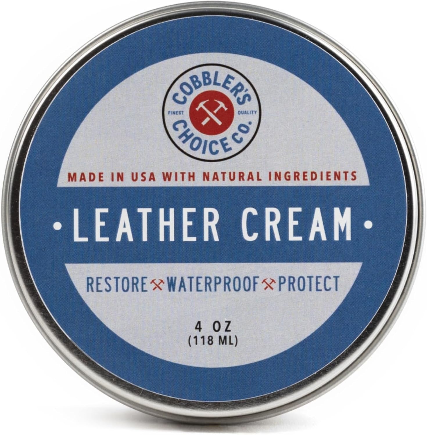 All Natural Leather Cream - Made with Triple Filtered Beeswax